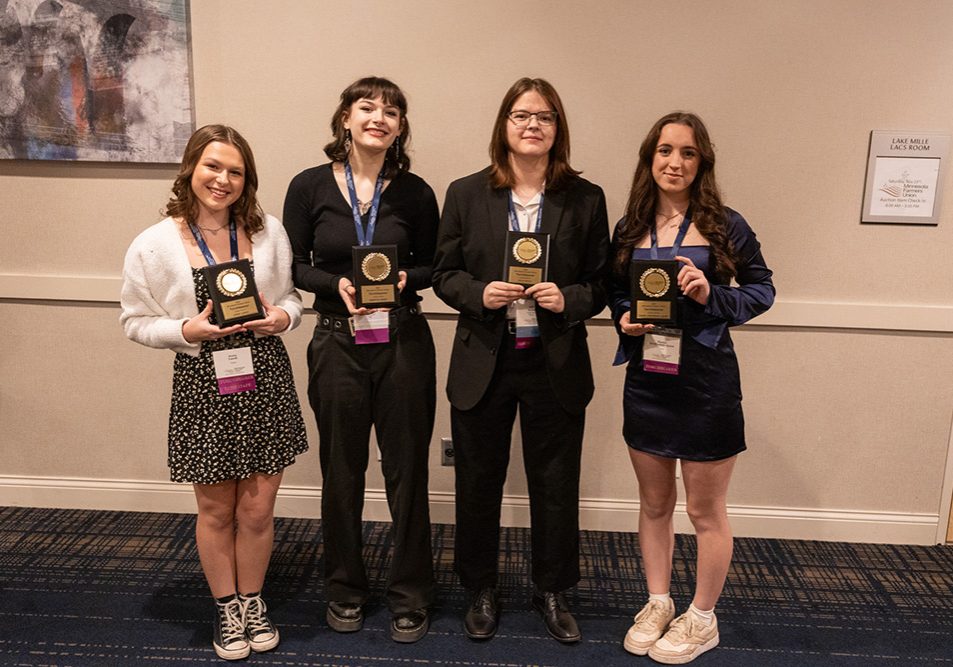 Congratulations to the 2024 Torchbearer Award recipients: Avery Lueck, Carver County; Rebecca Keddy, Wadena County; Julia Keddy, Wadena County, and Hanna Herfindahl-Quint, Dodge County.
